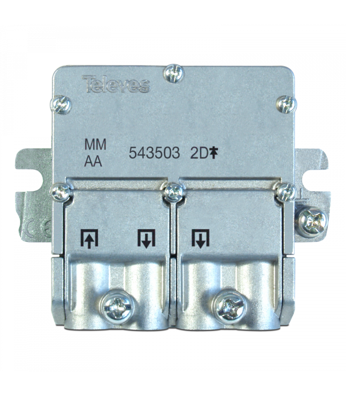 Mini-repartidor EasyF 2D 5...2400MHz 4,3/4dB