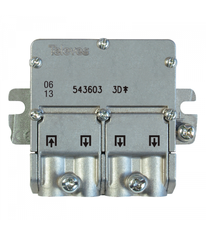 Mini-repartidor EasyF 3D 5...2400MHz 8,5/7,5dB
