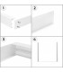 Marco para Superficie Panel Blanco 120x60Cm