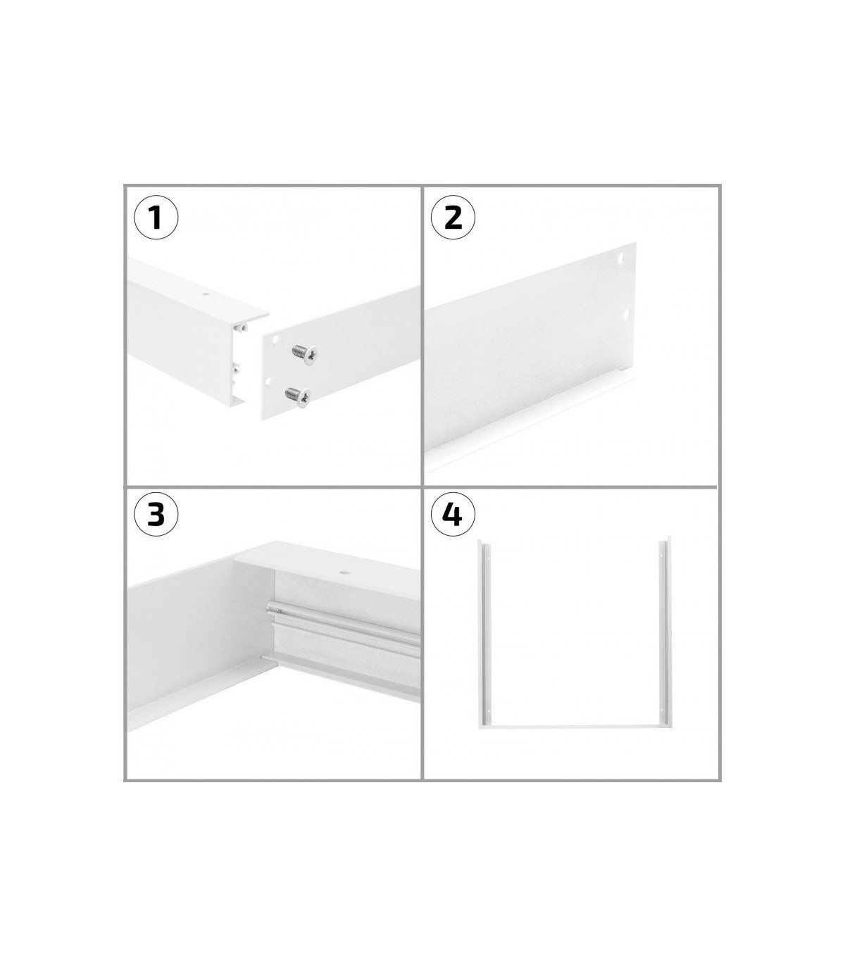 Marco para Superficie Panel Blanco 120x60Cm