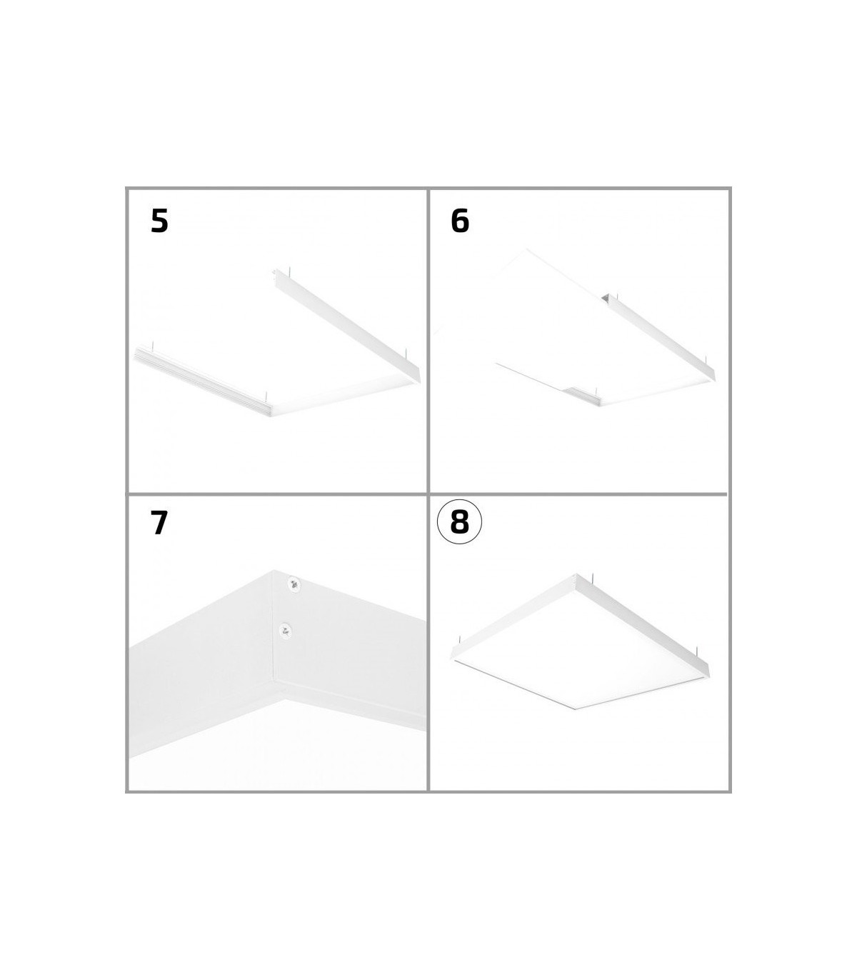 Marco para Superficie Panel Blanco 120x60Cm