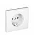Tapa Base Schuko con Protección Blanco Mate APOLO 5000