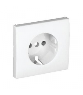 Tapa Base Schuko con Protección Blanco Mate APOLO 5000
