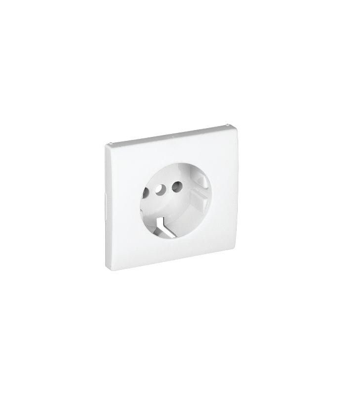 Tapa Base Schuko con Protección Blanco Mate APOLO 5000