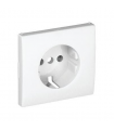 Tapa Base Schuko con Protección Blanco Mate APOLO 5000