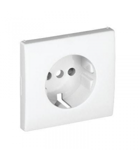 Tapa Base Schuko con Protección Blanco APOLO 5000