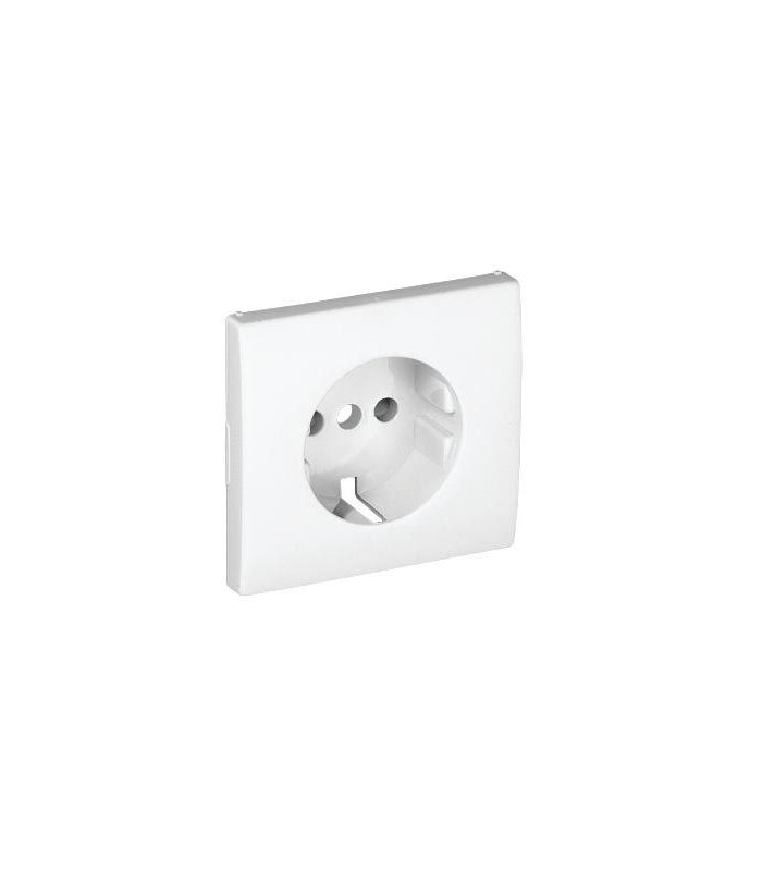 Tapa Base Schuko con Protección Blanco APOLO 5000