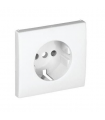 Tapa Base Schuko con Protección Blanco APOLO 5000