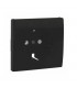 Tapa Base Schuko con Protección Negro Mate APOLO 5000