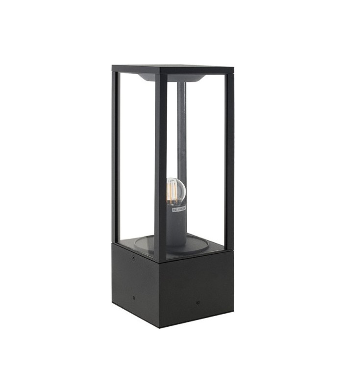 Baliza Pequeña NOZELO 1xE27 Gris Oscuro IP44