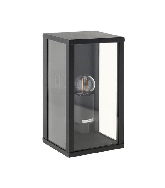 Aplique Pared NOZELO 1xE27 Gris Oscuro IP44
