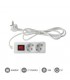 Base Múltiple 2T + Interruptor (3x1.5mm) 3m Blanca