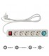 Base Múltiple Mega 6T + Interruptor 3x1.5mm² 1.5m