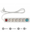 Base Múltiple Mega 6T + Interruptor 3x1.5mm² 1.5m