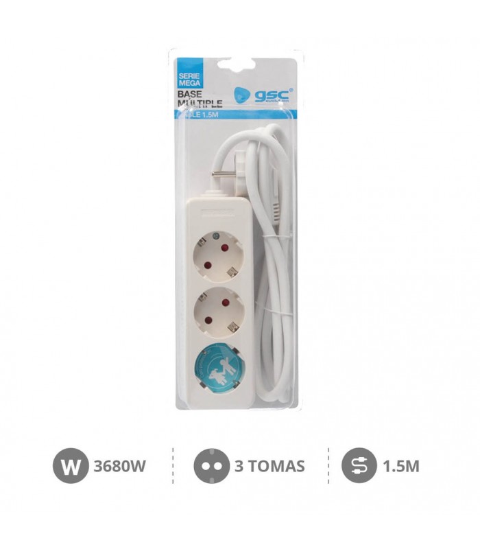 Base Multiple Mega 3T (3x1.5mm) 1.5m