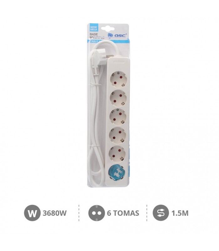 Base Multiple Mega 6T (3x1.5mm) 1.5m