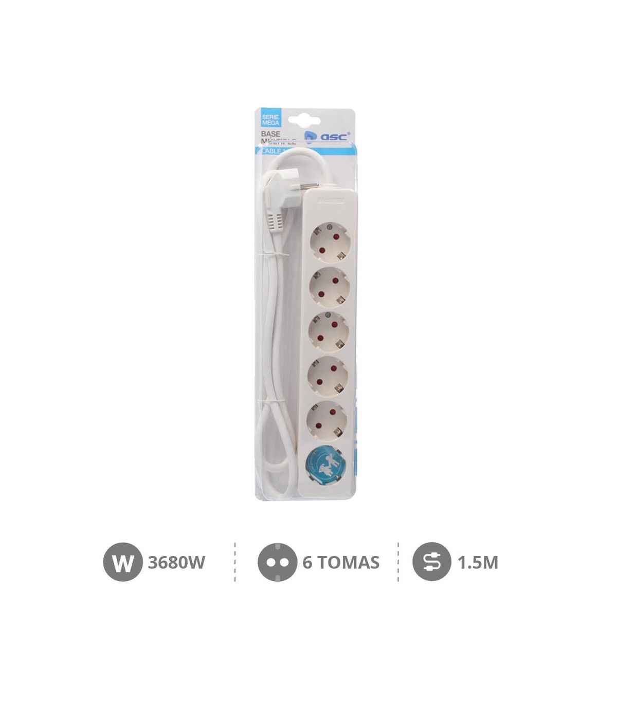 Base Multiple Mega 6T (3x1.5mm) 1.5m