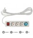 Base Múltiple Mega 4T + Interruptor 3x1.5mm 3m
