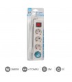 Base Múltiple Mega 4T + Interruptor 3x1.5mm 3m