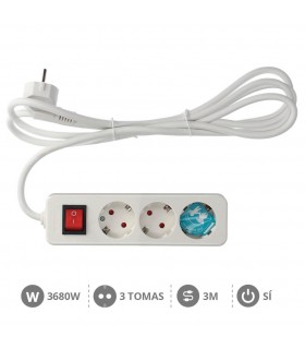 Base Múltiple Mega 3T + Interruptor 3x1.5mm 3 m