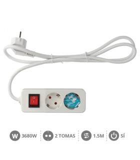 Base Múltiple Mega 2T + Interruptor 3x1.5 mm 1.5 metros