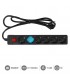 Base Múltiple 6T + Interruptor (3x1.5mm) 1,5m Negra