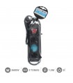 Base Múltiple 3T + Interruptor (3x1.5mm) 1,5m Negra