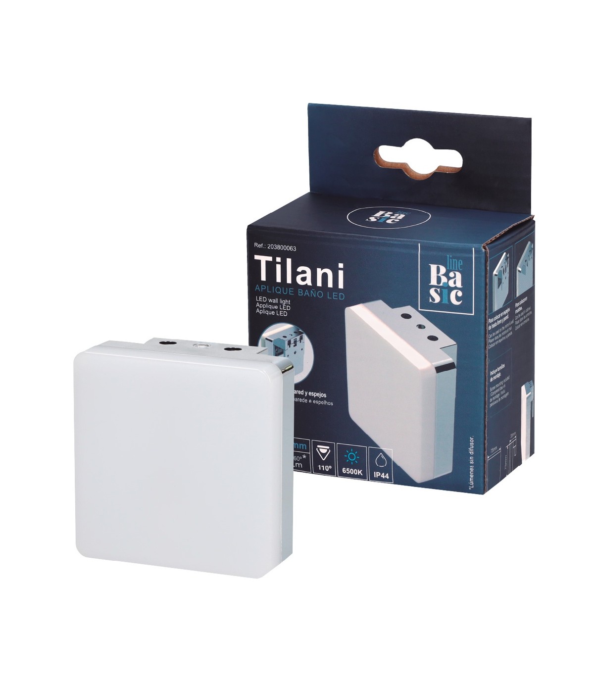 Aplique Led Baño TILANI 4.5W 385Lm IP44
