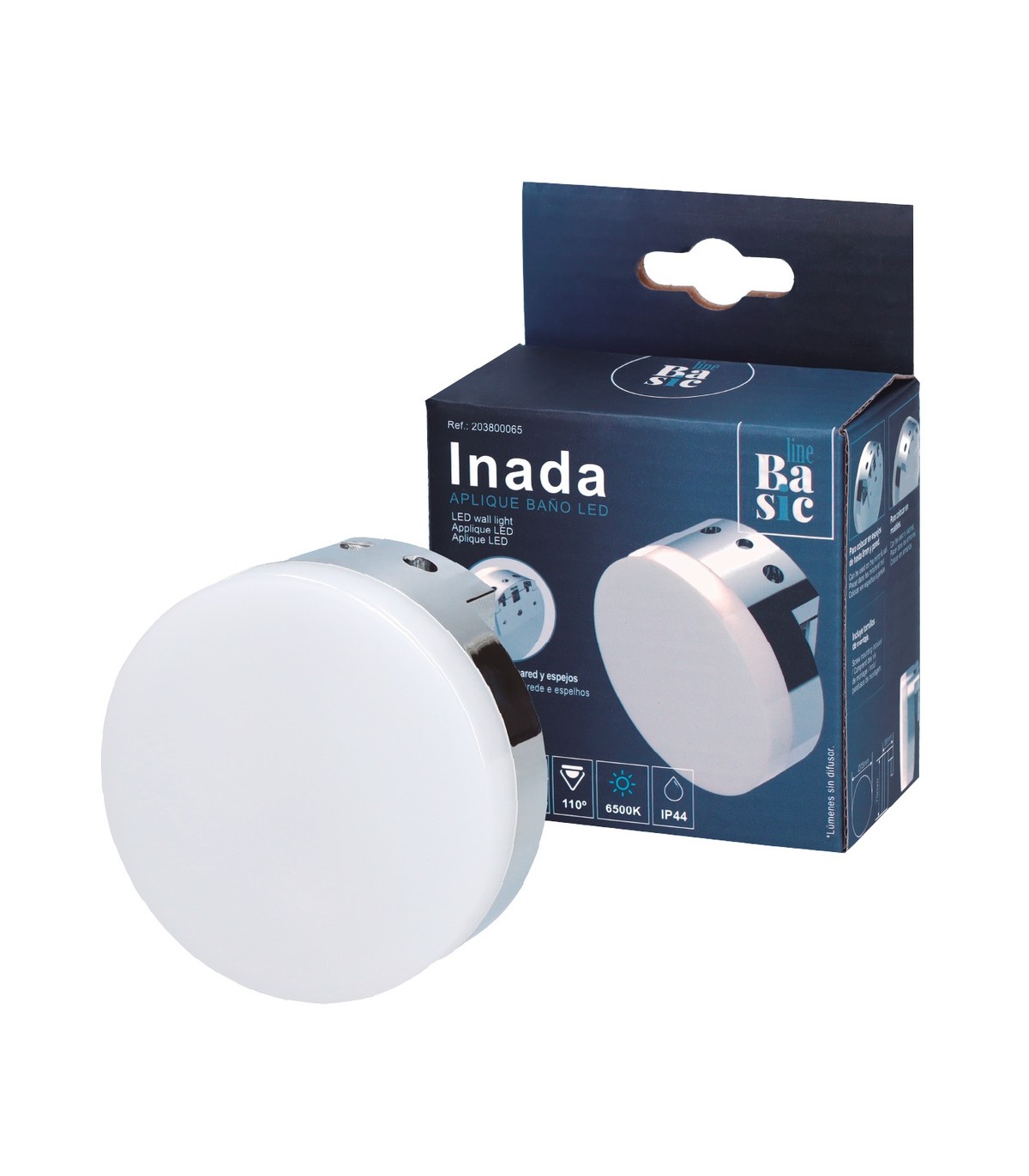 Aplique Led Baño INADA 4.5W 385Lm IP44
