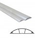 Canal de Suelo 75x17mm Gris Serie 10 -Metro-