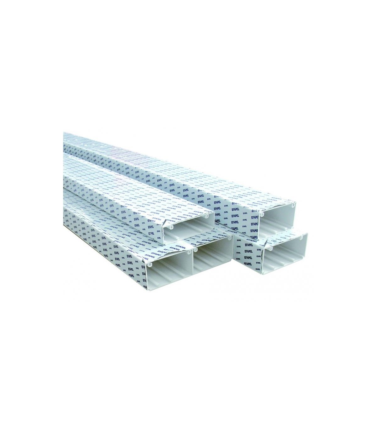 Canal PVC 90x50 mm Blanco Serie10 -Metro-