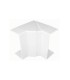 Ángulo Interior Variable para canal PVC 90x50 Blanco