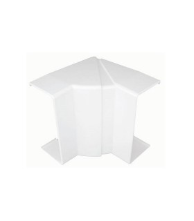 Ángulo Interior Variable para canal PVC 90x50 Blanco