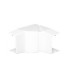 Ángulo Interior Variable para canal PVC 50x20 Blanco