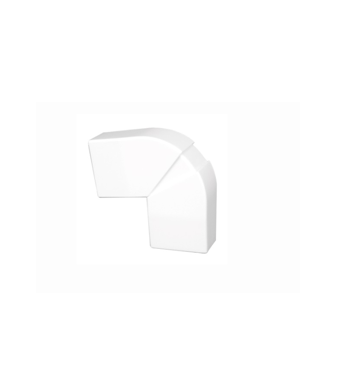 Ángulo Plano Variable para canal PVC 50x20 Blanco