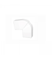 Ángulo Plano Variable para canal PVC 50x20 Blanco