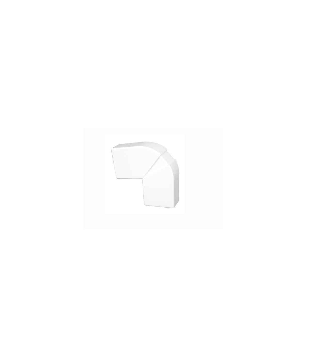 Ángulo Plano Variable para canal PVC 50x20 Blanco