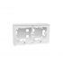 Doble Caja de Superficie para Series LOGUS 90 Blanco