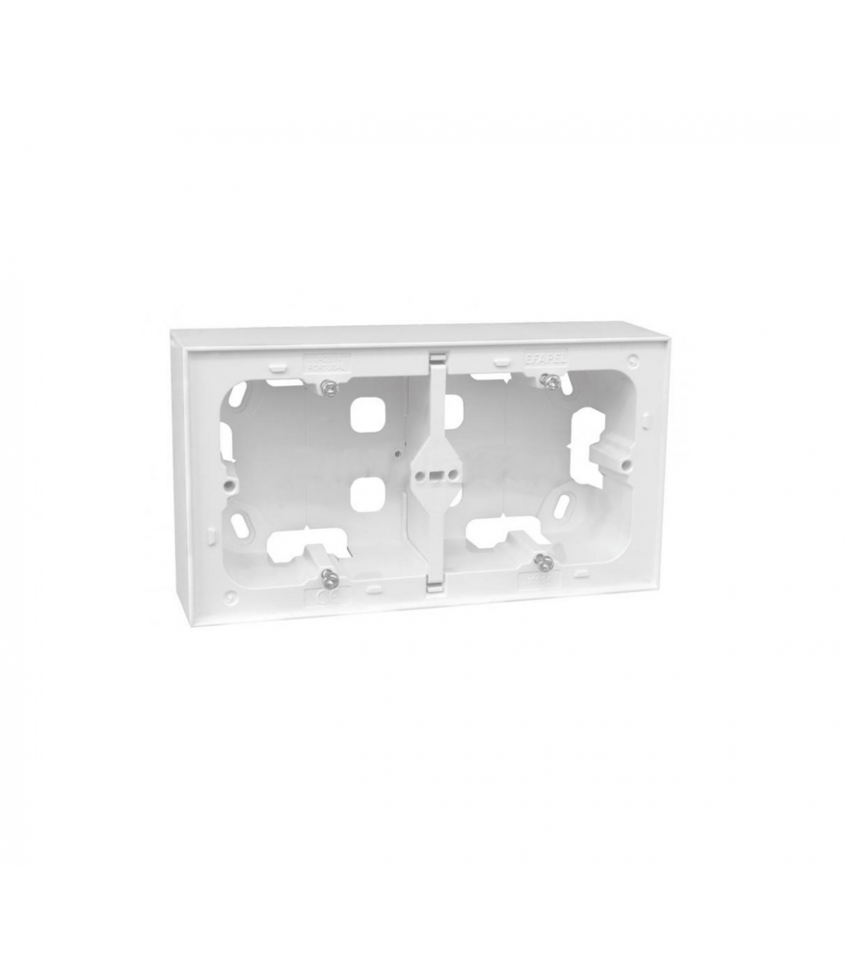Doble Caja de Superficie para Series LOGUS 90 Blanco
