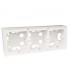 Triple Caja de Superficie para Series LOGUS 90 Blanco