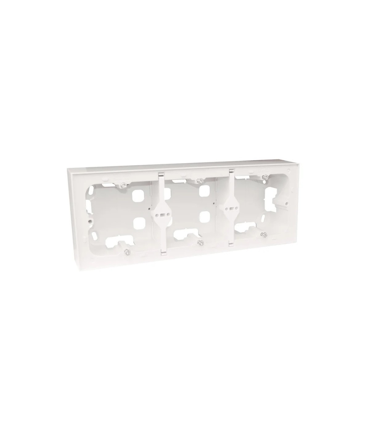 Triple Caja de Superficie para Series LOGUS 90 Blanco