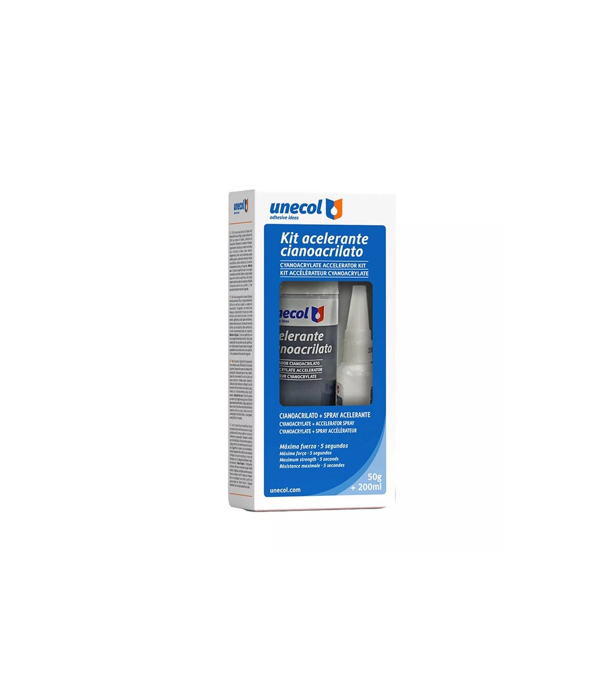 Kit Cianocrilato 50Gr + Acelerante aerosol 200Ml