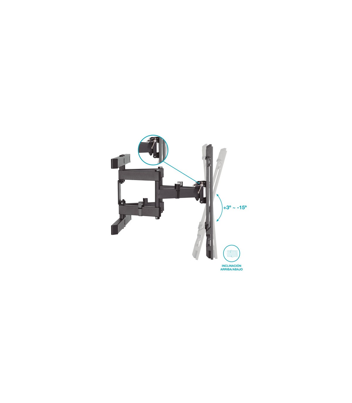 Soporte de TV con brazo 43" / 90"