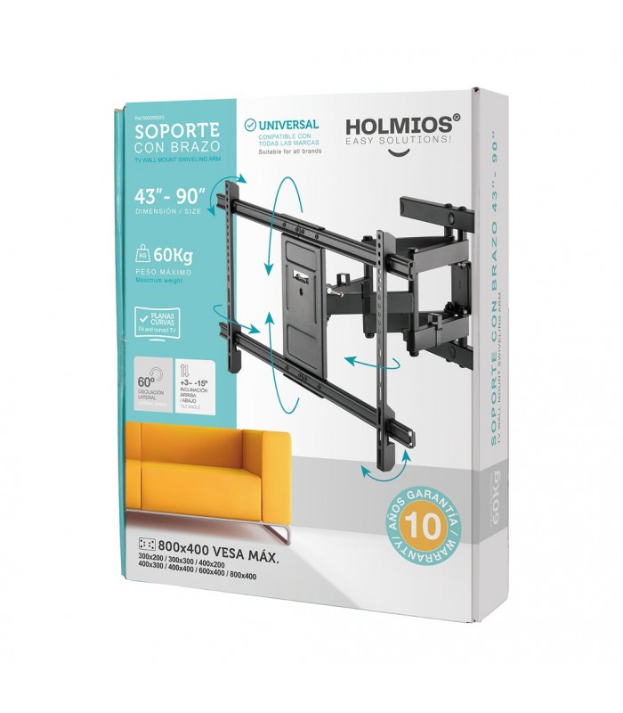Soporte de TV con brazo 43" / 90"
