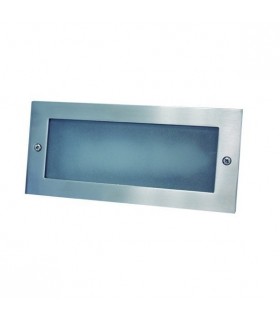 Aplique rectangular Aluminio LED 5W 6000K Niquel Satín.