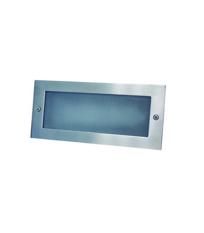 Aplique rectangular Aluminio LED 5W 6000K Niquel Satín.