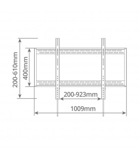 Soporte de TV fijo Heavy duty 60" / 100"
