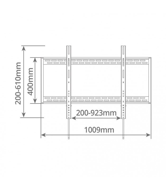 Soporte de TV fijo Heavy duty 60" / 100"