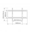 Soporte de TV fijo Heavy duty 60" / 100"