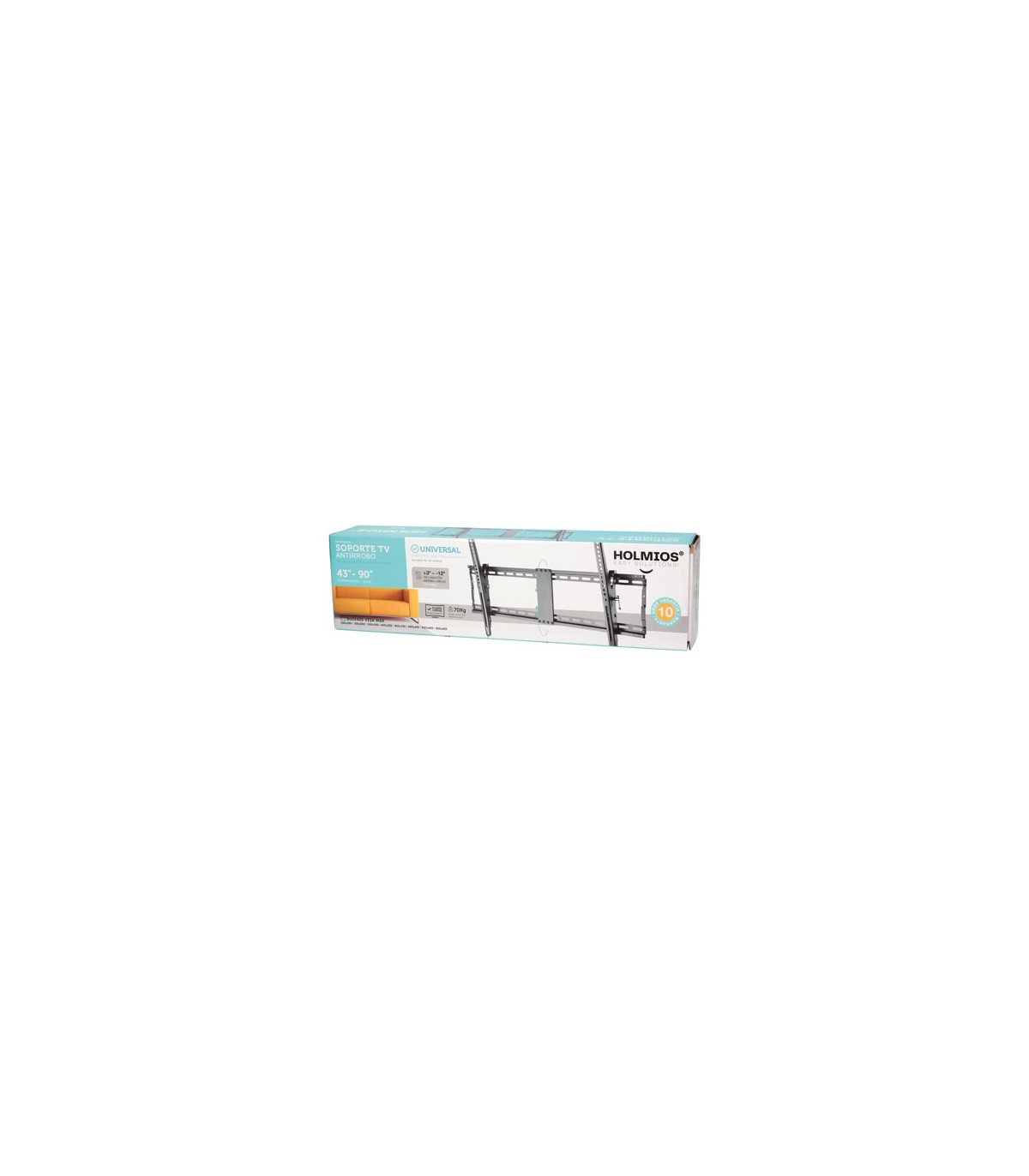 Soporte de TV Inclinable con sistema Antirrobo 43" / 90"